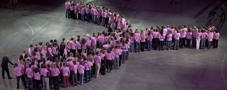 Formation en ruban rose