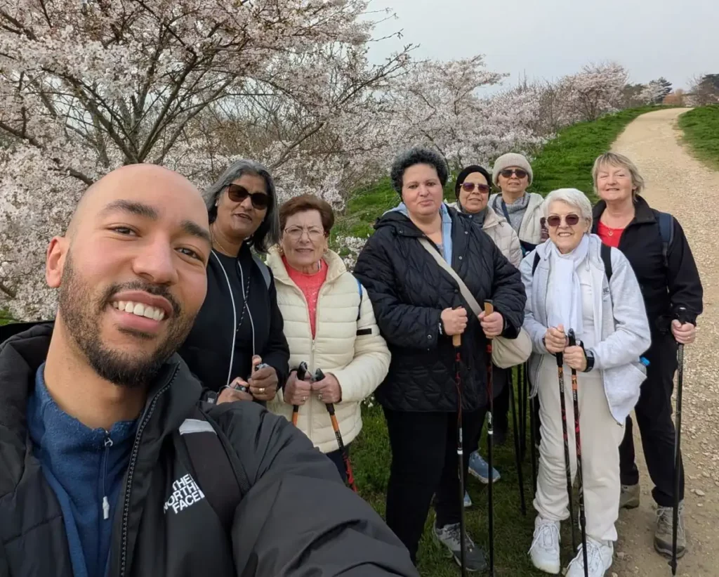 marche nordique avec Tejan Enesa